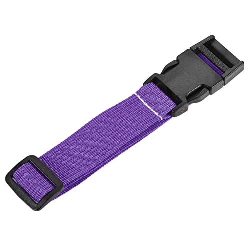 Image of MECCANIXITY Utility Strap with Buckle 1x20 Inch Polyester Quick Release Adjustable Belt for Travel Outdoor Bag Luggage Packing (Purple)