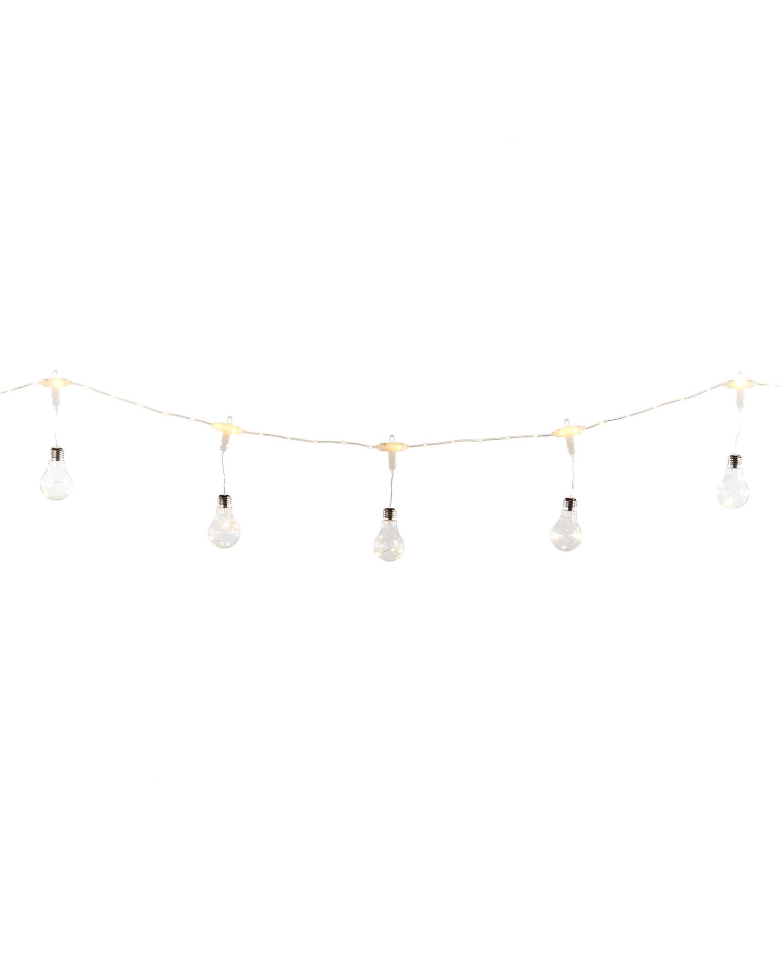 WeRChristmas Set of 10 Copper Wire Light Bulbs — image 1
