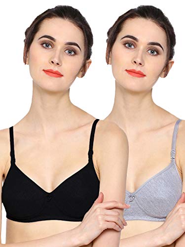 Image of SONARI 0015 Women's Light Padded Cotton Bra | Wire-Free, Medium Coverage, Sewn-in Bump for Natural Lift