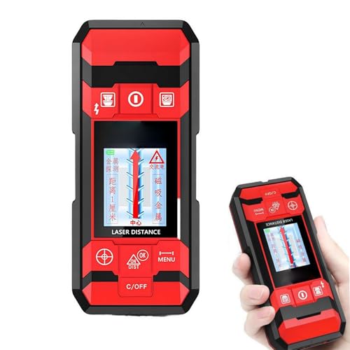 Detectores multifuncionales de escaneo de pared 4 en 1, detectores de metal y pared de mano con sensor inteligente, detectores de pared con pantalla LCD para inspección de metales, espárragos, cables