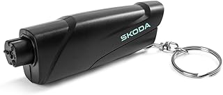 Skoda 6U0087010 Key Ring Belt Cutter Window Breaker, black, Unit size