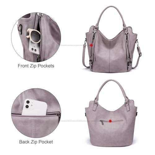 Image of Tote Bag for Women PU Leather Shoulder Bags Fashion Hobo Bags Large Purse and Handbags with Adjustable Shoulder Strap