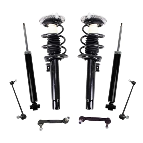 Image of TRQ Front and Rear Suspension Kit Complete Strut & Coil Spring Assembly Shock Absorber Sway Bar Stabilizer Link Compatible with 12-18 BMW 328i 335i 340i 428i 435i