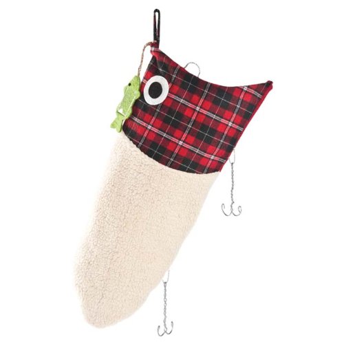 Lure Stocking Vintage Outside Inside pour décorer la cheminée du chalet de pêche