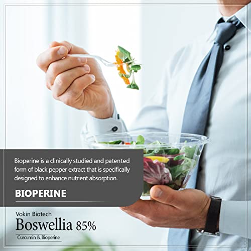 Image of Vokin Biotech Boswellia Serrata and Curcumin with Bioperine - 90 Capsules (Pack of 1)