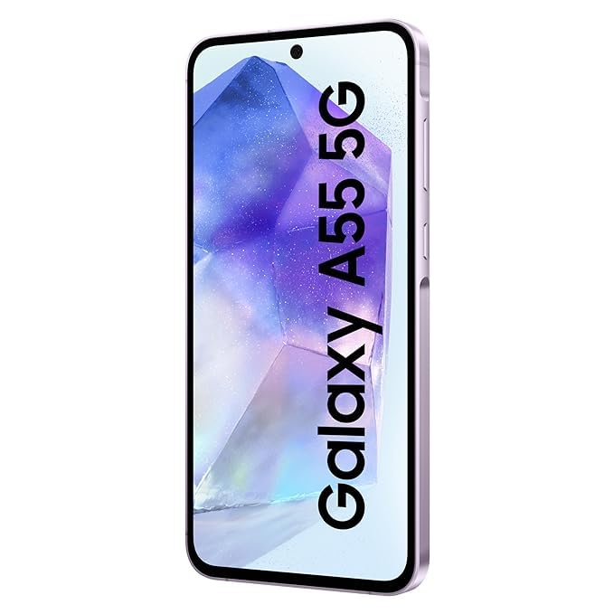 Image of samsung Galaxy A55 5G (Awesome Lilac, 8GB RAM, 128GB Storage) Without Offer