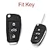 ROYALFOX(TM Luxury 3 Buttons Soft Carbon Fiber flip Remote Key Fob case Cover for Audi A1 A3 A4 A5 A6 Q2 Q3 Q7 TT S3 R8 Accessories,with Keychain (Silicone Carbon Fiber)