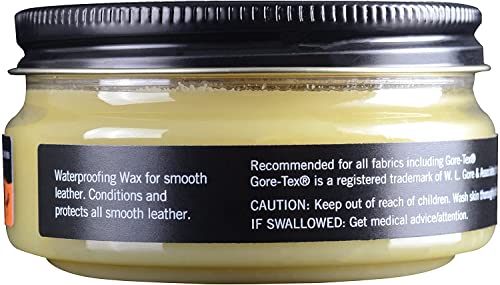 Granger's Waterproofing Wax | 100ml | Nourish and add water-repellency to leather walking boots, Neutral, 6.8 x 6.4 x 3.9 cm
