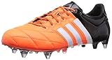 adidas 11pro trx fg ii  adidas Ace15.1 SG Leather Fußballschuhe für Herren 40 EU Orange Schwarz Weiß