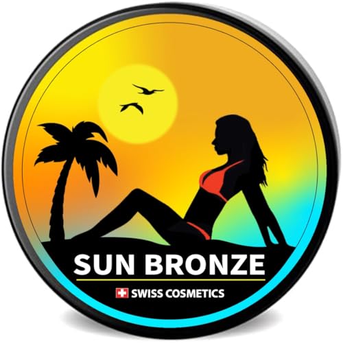 SUN BRONZE Original - Premium Tanning Cream, Swiss Formula (200 ml), Effective Dark Results with Natural Ingredients, Brown Skin Tan Accelerator Gel, Vegan-frienfly