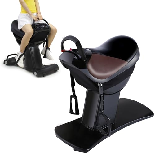Home Fitness Horse Riding Equipment, Electric Horse Riding Machine, Aerobic Weight Loss Artifact with 5 Automatic Programs and 20 Vibration Levels, Analog Horseback Design for Waist&Leg Workout