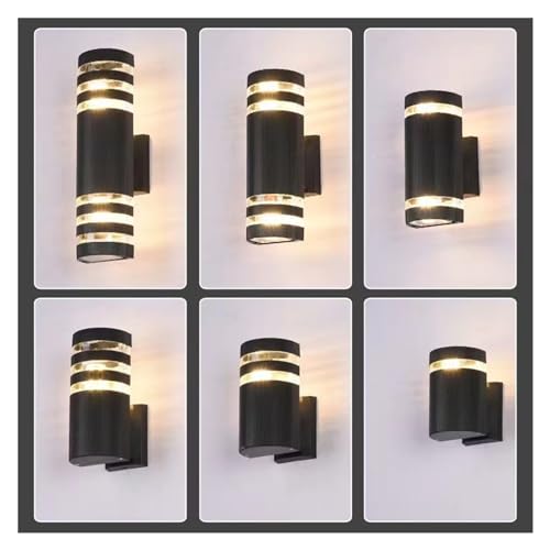 Éclairage extérieur applique étanche E27 lampe de jardin aluminium double tête - 4