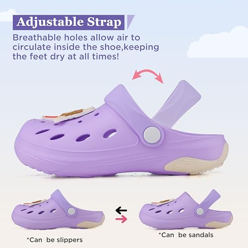 Image of Kids Girls Boys Clogs Garden Shoes Toddler Beach Summer Slides Slippers Indoor Outdoor Children Water Shower Pool Sandals for Toddler /Little Kid