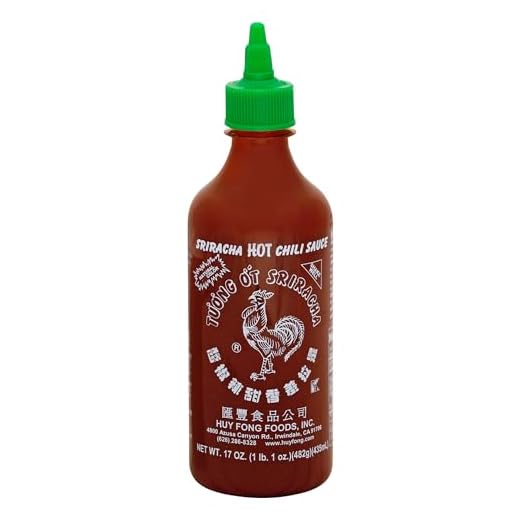 Molho de Pimenta Sriracha Hot Chilli 481g 17 Oz Huy Fong USA