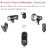 Godox V1-N Round Head Camera Flash for Nikon Flash Speedlight Speedlite Light,76Ws 2.4G 1/8000 HSS,480 Full Power Shots,1.5s Recycle Time,2600mAh Li-ion Battery,10 Levels LED Modeling Lamp - Image 5