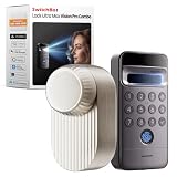 SwitchBot Lock Ultra Max con SwitchBot Tastierino Vision Pro, riconoscimento 3D di volto e vene del palmo, sblocco in 1,1 s, facile installazione, autonomia 9 mesi, accesso remoto e Matter