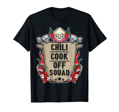 Chili Cook Off Squad Cooking Competition Team Award Regalo Maglietta