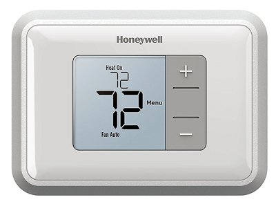 White Digital Non-Programmable Thermostat with Backlit Display