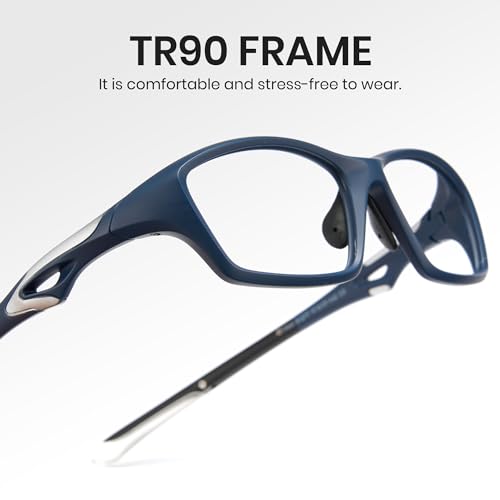 Image of Cyxus Y2K Blue Light Glasses for Women Men TR Frame UV Blocking Computer Glasses Clear PC Lens Eyewear