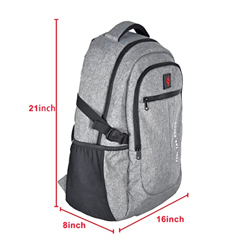 Image of Smell Proof Bags with Lock Odor Proof Backpack Daypack Stash Bookbag with Combination Lock Travel Casual Daypacks Gray
