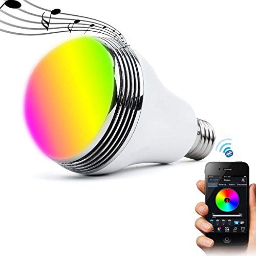 Smart Bulb with Bluetooth Speaker RGBW Color Changing LED Light Bulb