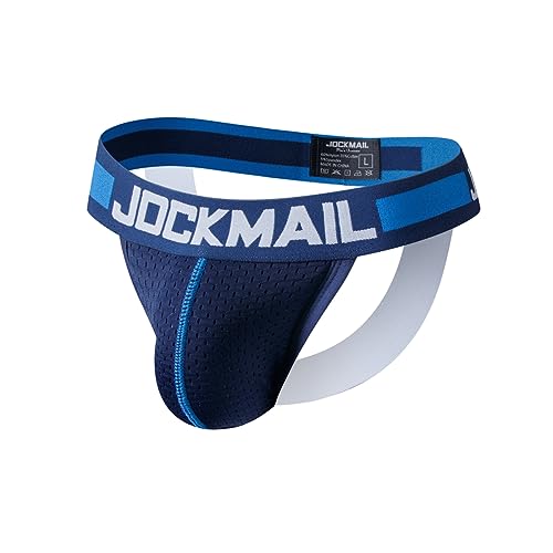 Mens Jockstrap Underwear Wide Belt Athletic Supporter Mens Thongs Sport Underwear Jock Strap