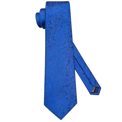 Image of Hi-Tie 5Pcs Mens Solid Color Silk Tie Satin Pretied Bowtie Lapel Pin for Men Handkerchief Cufflink Wedding Gift Box