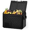 SHAREWIN 12 Volt Car Refrigerator 50L/52QT Portable Freezer Fridge, Car Compressor refrigerator with 12/24V DC & 110-240V AC for Truck, RV, Boat, Camping and Travel