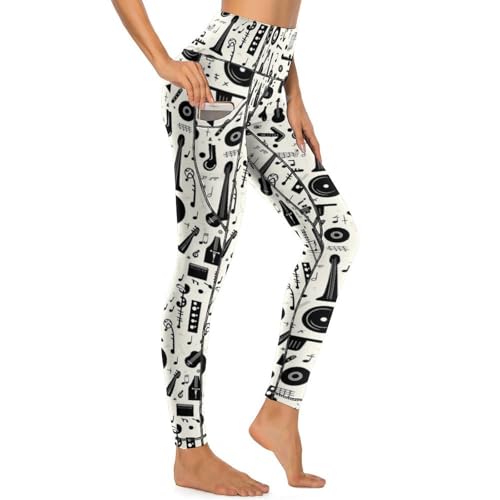 Pantalon de yoga avec poches pour femme idéal pour le studio de fitness et le quotidien