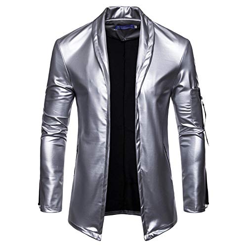 Veste en cuir de moto pour vos sorties urbaines blouson slim homme en PU élastique