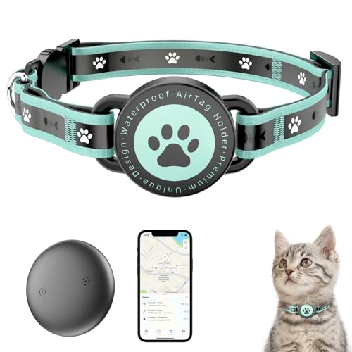 GPS Cat Tracker Collar(iOS & Android), Bluetooth Mini GPS Dog Tracker, Smart Pet Activity Tracker,...