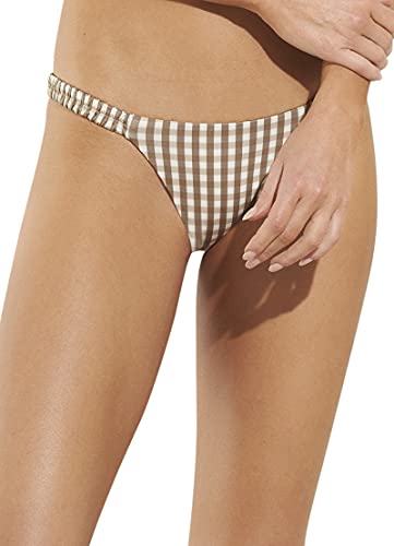 Maaji Vichy Nadine Tab Side Bikini Bottom Beige