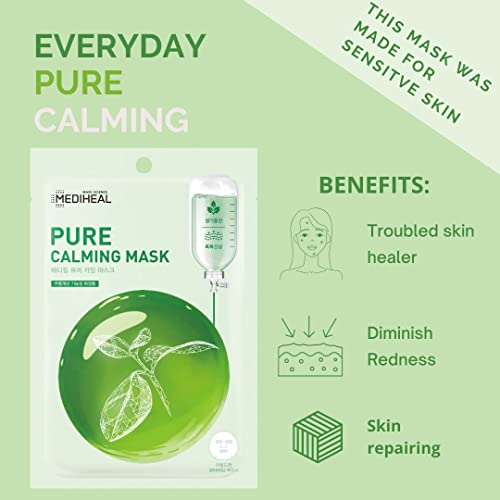 Mediheal Daily Essential Masks 12 Pack (3 Types X 4 Each) Soothing, Hydrating, Firming #TOP2