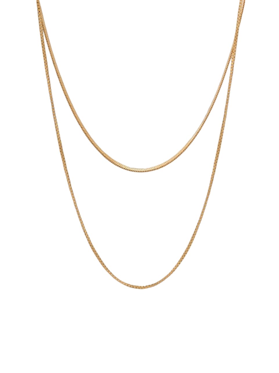 palmonas Double Chain Delight Necklace for Women - Gold Plated Necklace Chain, Waterproof & Anti Tarnish Jewellery | Gift For Women & Girls-picture-15