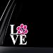 Love Dog Cat Paw Print with Heart Car Decal / Sticker