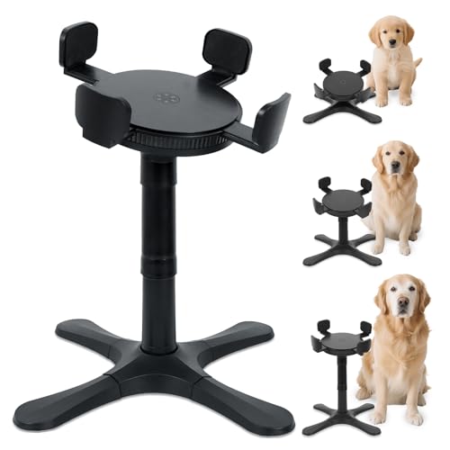 PETVENTURE Gamelle Chien Surélevée avec 3 Hauteurs Ajustables (14/24/33cm) - Support Gamelle Réglable en Largeur et Inclinable à 15° - Porte Gamelle...