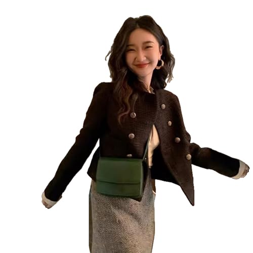 Veste courte en tweed femme idéale pour vos sorties en ville et le bureau cet automne