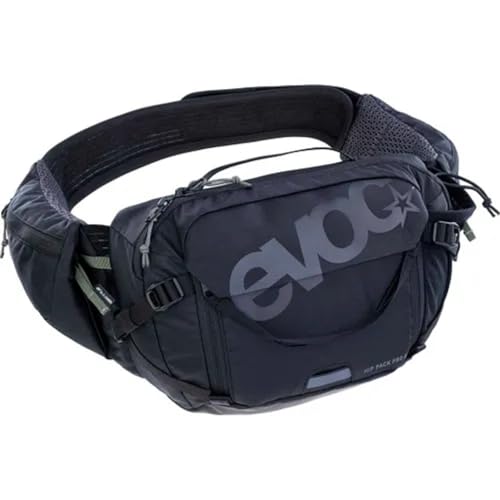 Evoc, Sac Hip Pack Pro 3 + Poche 1.5L Noir Unisex Adulto, Nero, Taglia Unica