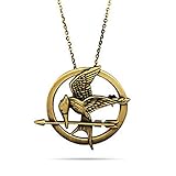  Colgante de plata de ley con cadena de cuello joyas accesorios juegos del hambre donhütte oro muy bonitos, novedad