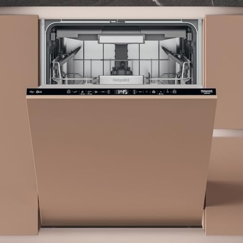 Hotpoint - H7I HT59 L Lave-vaisselle Encastrable 60 cm avec 15 Couverts - Départ Différé 24h, Panier Supérieur Réglable, Témoin Sel et Rinçage - Niveau...