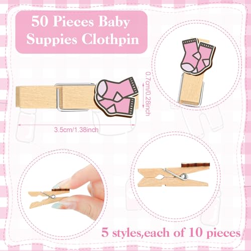 Image of Patelai 321 Pcs Pink Gingham Baby Shower Decorations Pink Plaid Welcome Sweet Baby Shower Cute Coquette Bow Party Bingo Games for Coquette Theme Don't Say Gender Reveal Party Supplies
