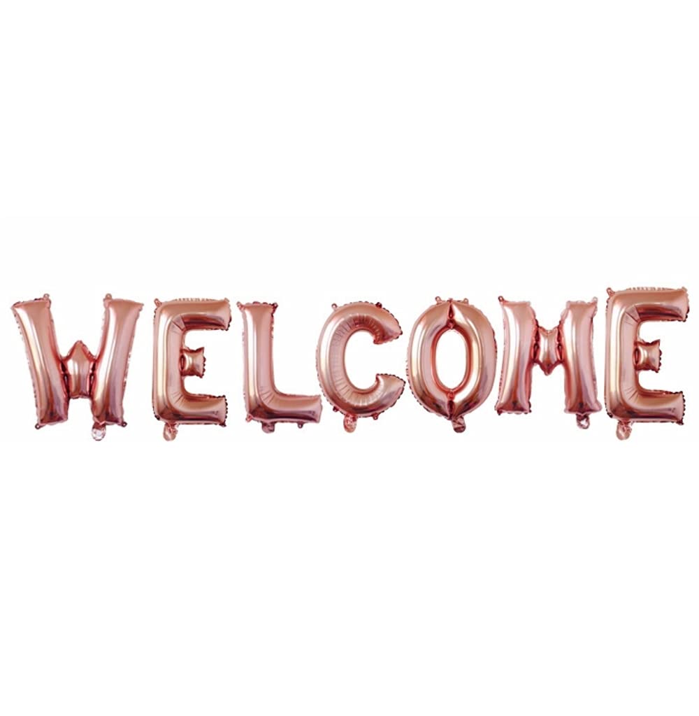 picoLab ウェルカム バルーン WELCOME パーティー 風船 (ピンクゴールド)