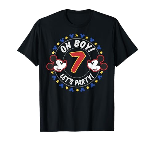 T-shirt Mickey 7 ans vêtement anniversaire Disney enfant