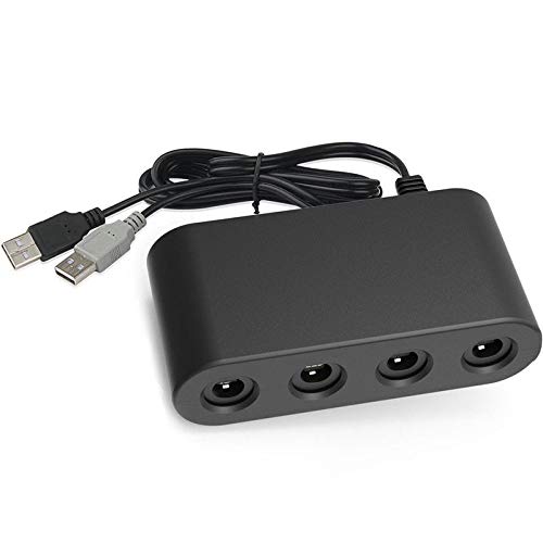 Un adattatore per controller può essere utilizzato per quattro controller Nintendo Gamecube collegati.