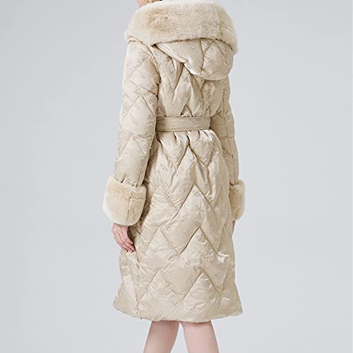 Doudoune à capuche légère et mi-longue pour hiver - 5