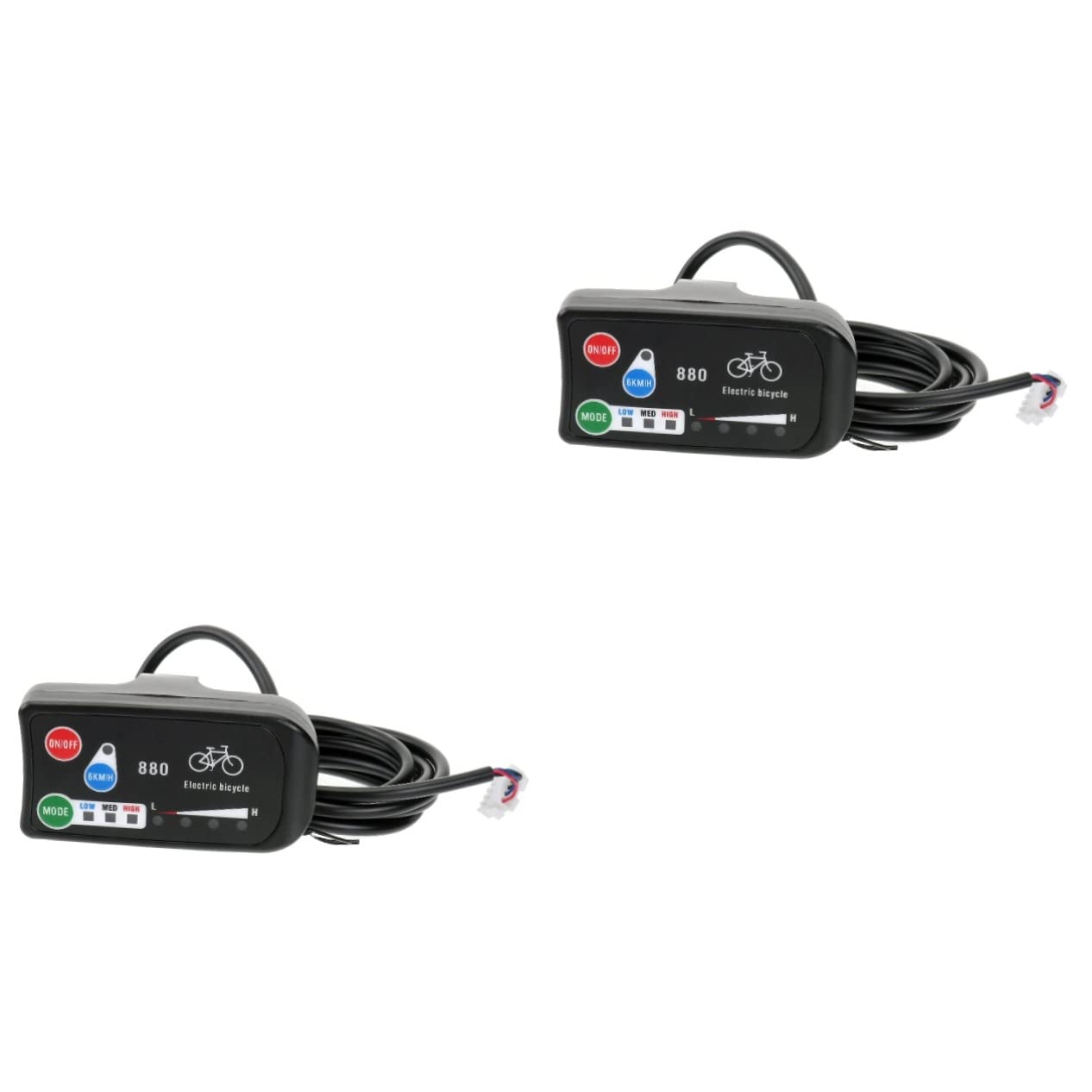 YARNOW 2pezzi Bike Display Panel Controller Per Biciclette Elettriche Facile Installare Resistente e Stabile Accessorio Per Mountain Bike