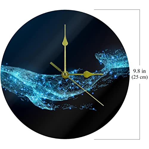 Horloge murale sans tic-tac en acrylique pour le bureau - 7