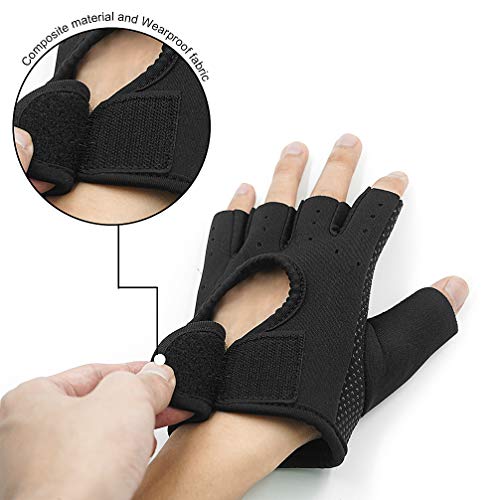 Luwint Kids Fingerless Workout Gloves - Anti-Slip Fitness Mitten For Children Cycling Yoga Weightlifting, 1 Pair #TOP3