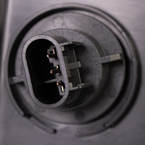 Image of TRQ Driver and Passenger Side Headlight Assembly Set Black Housing Clear Lens Compatible with 08-14 Dodge Challenger Halogen Only