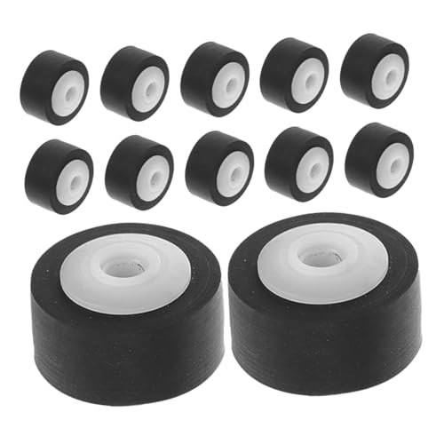 TOGEVAL 12個 プラスチック製ピンチローラー 軸付きコンパクト 耐久性レコーダーメンテナンス用 多機種対応 テープカ修理部品